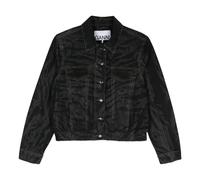 Ganni, Femme, Vestes, Noir, Taille: 42 FR Blouson en jean
