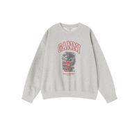 Ganni - Grey Kitty SweaT-shirt - Femme - Sweatshirts et sweats à capuche - Gris - Taille: 36 FR