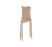 Ganni - Haut à lacets - Femme - Tops - Beige - Taille: 38 FR
