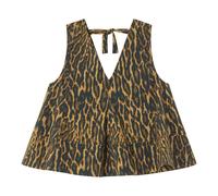Ganni - Haut Coton Coupe A - Femme - Tops - Vert - Taille: 38 FR