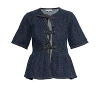 Ganni - Haut en denim - Femme - Blouses et Chemises - Bleu - Taille: 42 FR