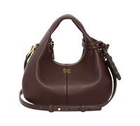 Ganni - Hobo Mini Grained - Femme - Sacs - Brun - Taille: ONE Size