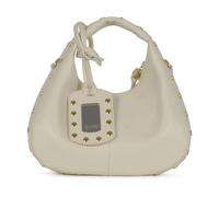 Ganni - Hobo Mini Studs - Femme - Sacs - Beige - Taille: ONE Size