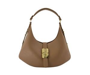 Ganni - Kat Small Butter Shoulder Bag - Femme - Sacs - Beige - Taille: ONE Size