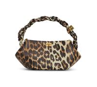 Ganni - Leopard Mini Bou Sac - Femme - Sacs - Brun - Taille: ONE Size