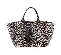 Ganni - Leopard Sequin XXL Tote - Femme - Sacs - Brun - Taille: ONE Size