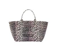 Ganni - Leopard Sequin XXL Tote - Femme - Sacs - Gris - Taille: ONE Size