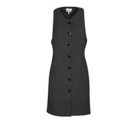Ganni - Light Twill Suiting Mini Dress - Femme - Robes - Noir - Taille: 36 FR