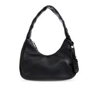 Ganni - Medium Laces Hobo Bag - Femme - Sacs - Noir - Taille: ONE Size