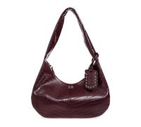 Ganni - Medium Laces Hobo Bag - Femme - Sacs - Rouge - Taille: ONE Size
