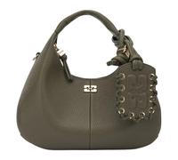 Ganni - Mini Grained Hobo - Femme - Sacs - Vert - Taille: ONE Size