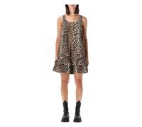 Ganni - Mini Robe Volants - Femme - Robes - Multicolore - Taille: 36 FR