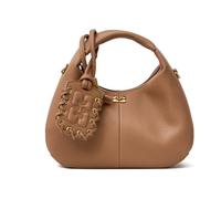 Ganni - Mini Sac Hobo Logo - Femme - Sacs - Brun - Taille: ONE Size