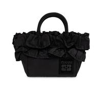 Ganni - Mini Shopper Ruffle - Femme - Sacs - Noir - Taille: ONE Size