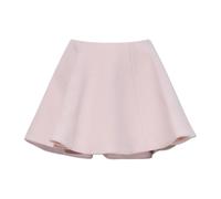 Ganni - Peacoat Wool Circle Skirt - Femme - Jupes - Rose - Taille: 42 FR