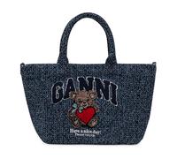 Ganni - Petit cabas Bear - Femme - Sacs - Bleu - Taille: ONE Size