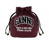 Ganni - Pochette en nylon imprimé - Femme - Sacs - Rouge - Taille: ONE Size