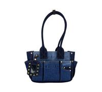Ganni - Posy Small Shoulder Bag - Femme - Sacs - Bleu - Taille: ONE Size