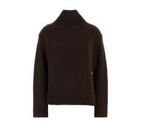 Ganni - Pull à Col Montant et Dos Ouvert - Femme - Pulls - Brun - Taille: 36 FR