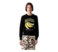 Ganni - Pull avec Banane - Femme - Pulls - Noir - Taille: 42 FR
