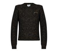 Ganni - Pull avec logo - Femme - Pulls - Noir - Taille: 40 FR