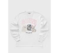 Ganni Re-cut Heavy Jersey Animals Long sleeve women Longsleeves white taille: XS