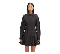 Ganni - Robe chemise - Femme - Robes - Noir - Taille: 38 FR
