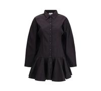 Ganni - Robe Chemisier Courte - Femme - Robes - Noir - Taille: 38 FR