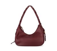 Ganni - Sac Hobo Bordeaux Style Corset - Femme - Sacs - Rouge - Taille: ONE Size