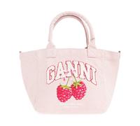 Ganni - Shopper Logo Bag - Femme - Sacs - Rose - Taille: ONE Size