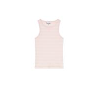 Ganni - Stripe Rib Tank Top - Femme - Tops - Rose - Taille: 42 FR