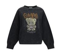 Ganni - SweaT-shirt Teddy Forêt Isoli - Femme - Sweatshirts et sweats à capuche - Noir - Taille: 42 FR