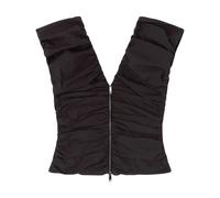 Ganni - Top à Ruchés - Femme - Vestes - Noir - Taille: 44 FR
