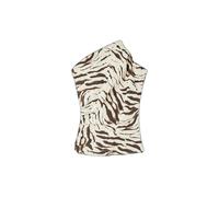 Ganni - Top en coton stretch imprimé à fronces - Femme - Tops - Multicolore - Taille: 38 FR