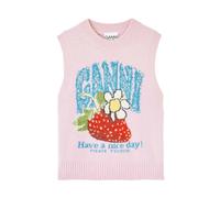 Ganni - Top sans manches - Femme - Tops - Rose - Taille: 36 FR