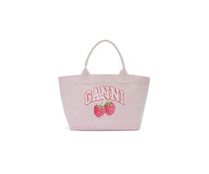 Ganni - Tote Bag en toile - Femme - Sacs - Rose - Taille: ONE Size