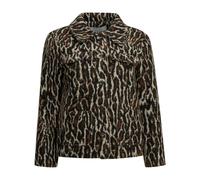 Ganni - Veste boutonnée léopard - Femme - Vestes - Brun - Taille: 34 FR