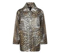 Ganni - Laminared Cotton Canvas Jacke - Femme - Vestes - Brun - Taille: 36 FR
