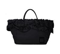 Ganni - XXL Shopper Ruffle - Femme - Sacs - Noir - Taille: ONE Size