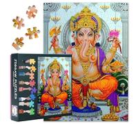 Ganpati - Puzzles pour adultes - 1000 blocs - Ganesha hindou - Puzzles pour adultes - Puzzles de jeux ou jouets pour les amis âgés - 50 x 70 cm