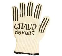 Cook Concept – Gant anti-chaleur KB5458 coton/silicone, 250°C, picots antidérapants – Rouge/Noir