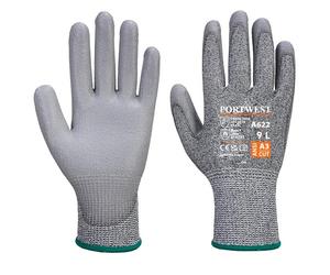 Gant anti-coupure A622 paume PU MR Gris T.L Portwest