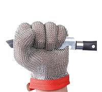 Gant Anti Coupure Gants résistants à la Coupe en Acier Inoxydable Robuste, Gants de Travail de sécurité for Les Mains Gauche et Droite (Color : 1pcs/XL)