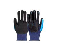Gant Anti Coupure, Gants résistants aux coupures,Gant Anti-Coupure et résistant aux Chocs de Niveau 5,Gant de Travail en Fibre de Verre Polyester Nitrile HPPE
