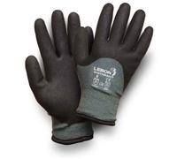 Gant anti-froid et anti-coupure enduit 3/4 PVC gris T9 - LEBON - WINTERSAFE-9 gris avec enduction noire