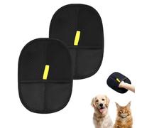 Gant Anti Poils Animaux,2PCS Pet Hair Removal Gloves Gant Ramasse Electrostatique pour Gants de Toilettage Réutilisables Chiens et Chats,Outil d'épilation Antistatique Tapis,Meubles et Sièges Dauto