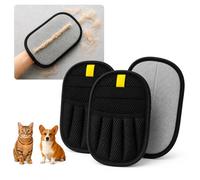 Gant Anti Poils Animaux, Lot De 2, Design Épaissi À Forte Adhérence Électrostatique, Gant pour Poils De Chat Et Chien, Pet Hair Remover, Vêtements, Tapis & Voiture, Idéal pour Chiens & Chats