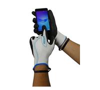 Relaxcharm ROSTAING MAXSTRONG.H-IT10 Gant Serie Touch Homme Gros Travaux Résistance à la Coupure, Leash Poignet Fonction Tactile, Noir/blanc, 26 x 12 x 1.2 cm