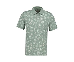 Gant - Aop Ss Polo Topp - Homme - Tops - Vert - Taille: L