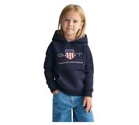 GANT Archive Shield Raglan Hoodie Sweatshirt à Capuche, Evening Blue, 98-104 Enfant Unisexe
